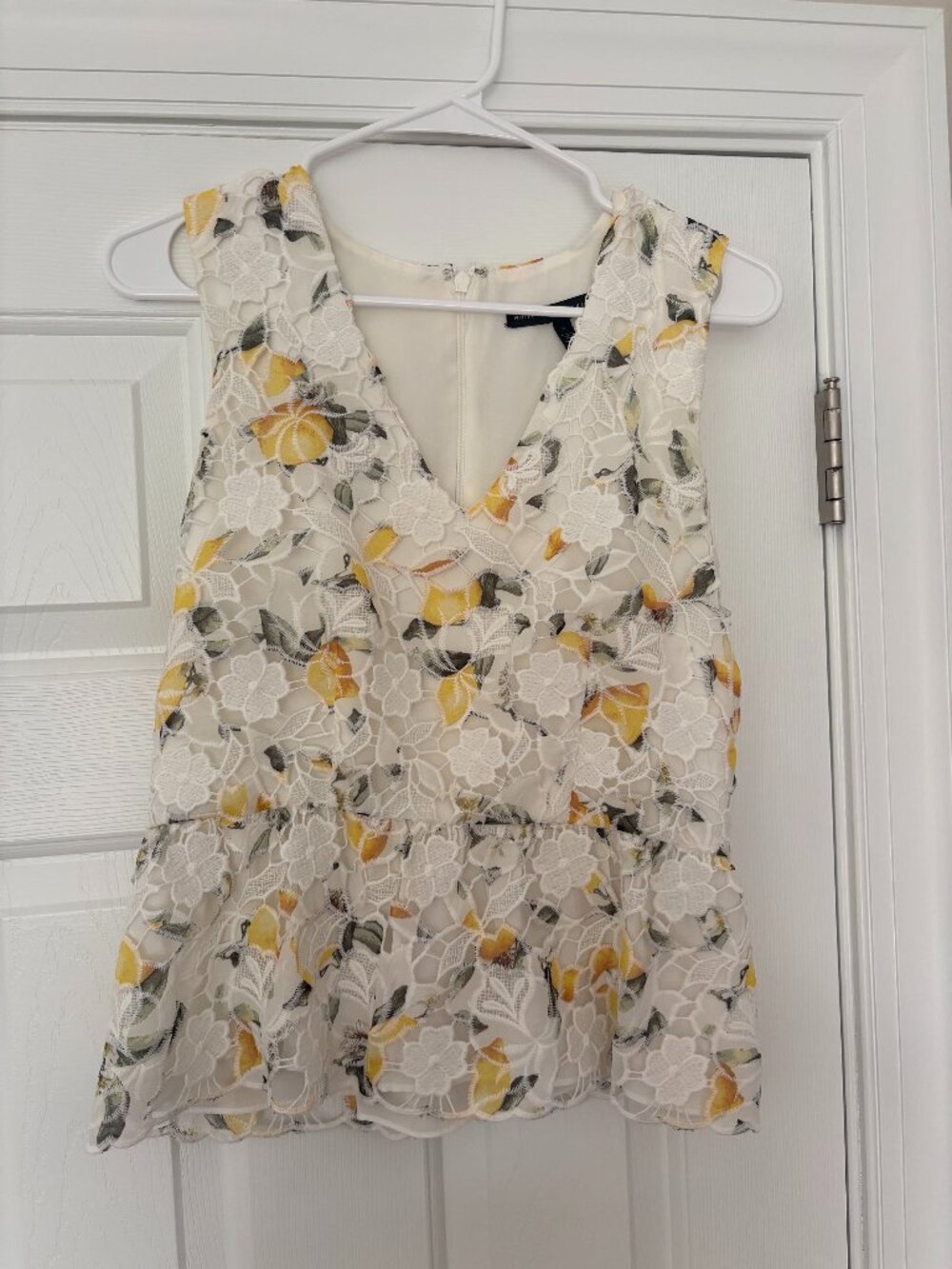 Lemon Peplum Blouse